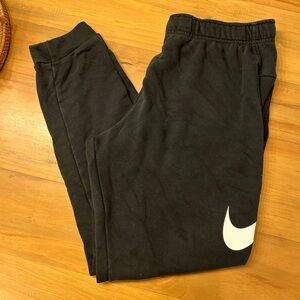 Nike Black Joggers with White Logo